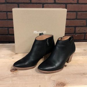 Madewell Billie Ankle Boots Black Leather 8.5